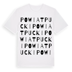 powiat pucki ordlek t-shirt – ekologisk bomull t-shirt från Pinshirt