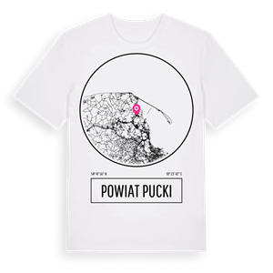powiat pucki t-shirt – ekologisk bomull t-shirt från Pinshirt