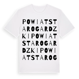 powiat starogardzki ordlek t-shirt – ekologisk bomull t-shirt från Pinshirt