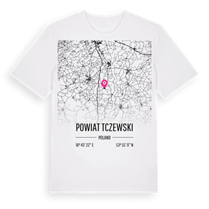 powiat tczewski karta t-shirt – ekologisk bomull t-shirt från Pinshirt