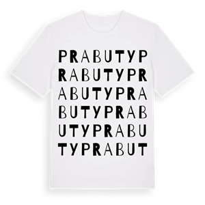 Prabuty ordlek t-shirt – ekologisk bomull t-shirt från Pinshirt