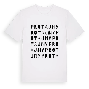 Protajny ordlek t-shirt – ekologisk bomull t-shirt från Pinshirt
