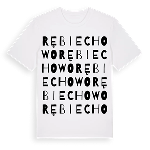 Rębiechowo ordlek t-shirt – ekologisk bomull t-shirt från Pinshirt