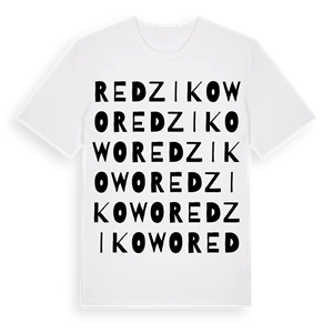 Redzikowo ordlek t-shirt – ekologisk bomull t-shirt från Pinshirt