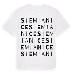 Siemianice ordlek t-shirt – ekologisk bomull t-shirt från Pinshirt