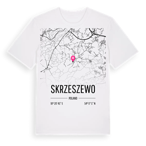 Skrzeszewo karta t-shirt – ekologisk bomull t-shirt från Pinshirt