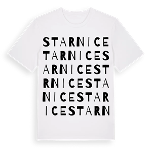 Starnice ordlek t-shirt – ekologisk bomull t-shirt från Pinshirt