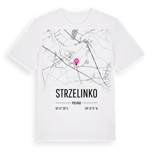 Strzelinko karta t-shirt – ekologisk bomull t-shirt från Pinshirt