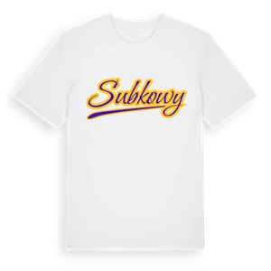 Subkowy baseball t-shirt – ekologisk bomull t-shirt från Pinshirt