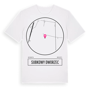 Subkowy Dworzec t-shirt – ekologisk bomull t-shirt från Pinshirt