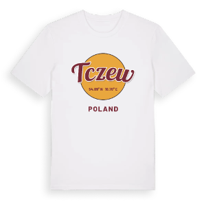 Tczew cirkel t-shirt – ekologisk bomull t-shirt från Pinshirt