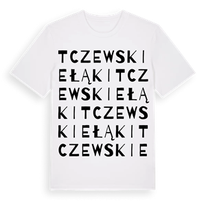 Tczewskie Łąki ordlek t-shirt – ekologisk bomull t-shirt från Pinshirt