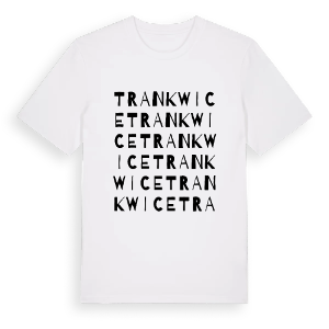 Trankwice ordlek t-shirt – ekologisk bomull t-shirt från Pinshirt