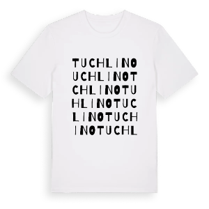Tuchlino ordlek t-shirt – ekologisk bomull t-shirt från Pinshirt