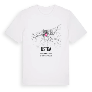 Ustka karta t-shirt – ekologisk bomull t-shirt från Pinshirt