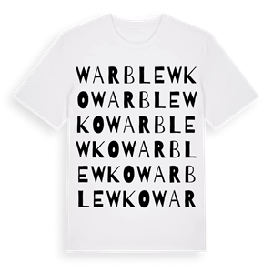 Warblewko ordlek t-shirt – ekologisk bomull t-shirt från Pinshirt