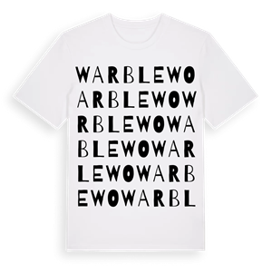 Warblewo ordlek t-shirt – ekologisk bomull t-shirt från Pinshirt