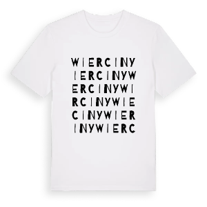 Wierciny ordlek t-shirt – ekologisk bomull t-shirt från Pinshirt