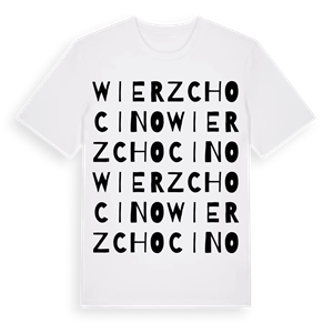 Wierzchocino ordlek t-shirt – ekologisk bomull t-shirt från Pinshirt