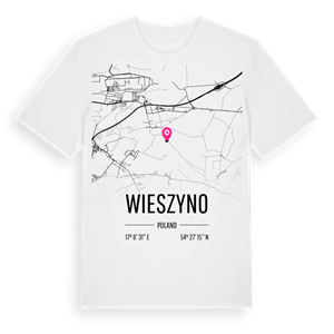 Wieszyno karta t-shirt – ekologisk bomull t-shirt från Pinshirt