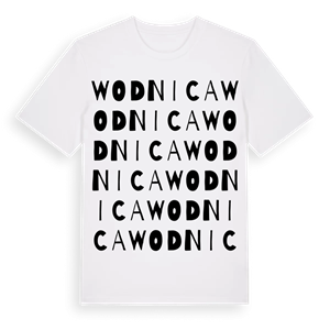 Wodnica ordlek t-shirt – ekologisk bomull t-shirt från Pinshirt