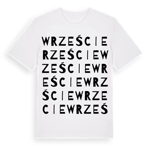 Wrzeście ordlek t-shirt – ekologisk bomull t-shirt från Pinshirt