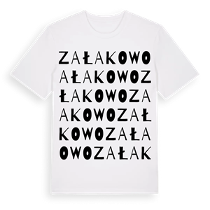 Załakowo ordlek t-shirt – ekologisk bomull t-shirt från Pinshirt