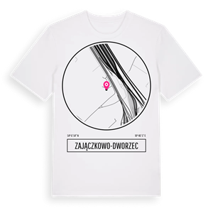 Zajączkowo-Dworzec t-shirt – ekologisk bomull t-shirt från Pinshirt