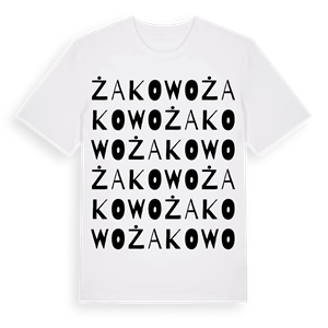 Żakowo ordlek t-shirt – ekologisk bomull t-shirt från Pinshirt