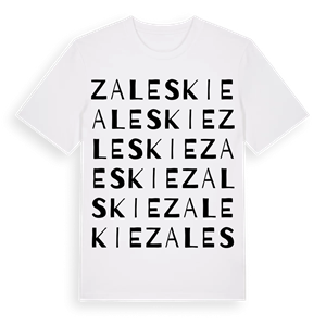 Zaleskie ordlek t-shirt – ekologisk bomull t-shirt från Pinshirt