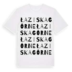 Łaziska Górne ordlek t-shirt – ekologisk bomull t-shirt från Pinshirt