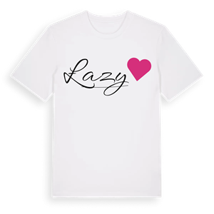 Łazy hjärta t-shirt – ekologisk bomull t-shirt från Pinshirt