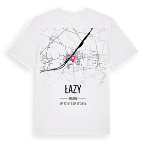 Łazy karta t-shirt – ekologisk bomull t-shirt från Pinshirt