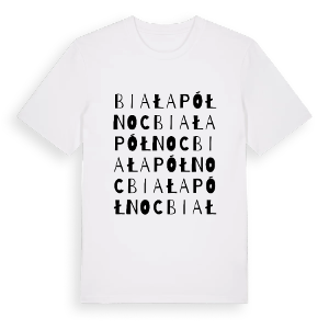 Biała Północ ordlek t-shirt – ekologisk bomull t-shirt från Pinshirt