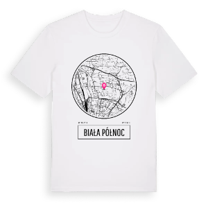 Biała Północ t-shirt – ekologisk bomull t-shirt från Pinshirt