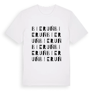 Bieruń ordlek t-shirt – ekologisk bomull t-shirt från Pinshirt