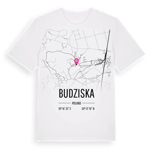 Budziska karta t-shirt – ekologisk bomull t-shirt från Pinshirt