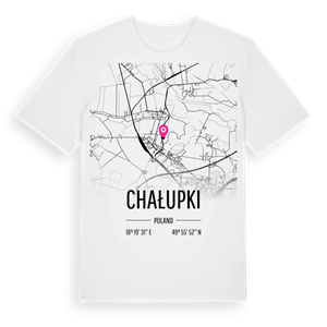 Chałupki karta t-shirt – ekologisk bomull t-shirt från Pinshirt