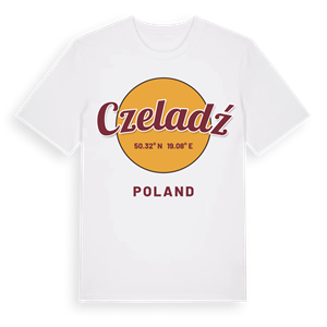Czeladź cirkel t-shirt – ekologisk bomull t-shirt från Pinshirt