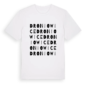 Droniowice ordlek t-shirt – ekologisk bomull t-shirt från Pinshirt