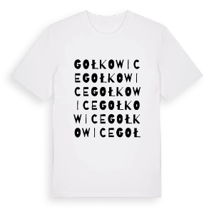 Gołkowice ordlek t-shirt – ekologisk bomull t-shirt från Pinshirt