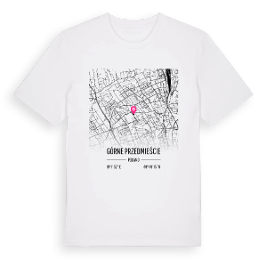 Górne Przedmieście karta t-shirt – ekologisk bomull t-shirt från Pinshirt