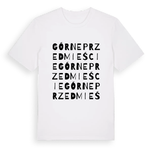Górne Przedmieście ordlek t-shirt – ekologisk bomull t-shirt från Pinshirt