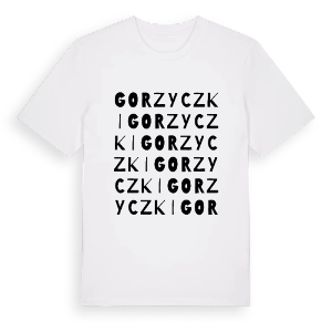 Gorzyczki ordlek t-shirt – ekologisk bomull t-shirt från Pinshirt