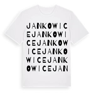 Jankowice ordlek t-shirt – ekologisk bomull t-shirt från Pinshirt