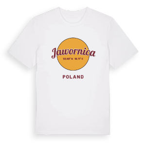 Jawornica cirkel t-shirt – ekologisk bomull t-shirt från Pinshirt
