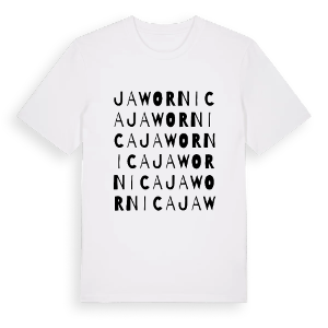 Jawornica ordlek t-shirt – ekologisk bomull t-shirt från Pinshirt