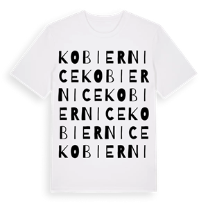 Kobiernice ordlek t-shirt – ekologisk bomull t-shirt från Pinshirt