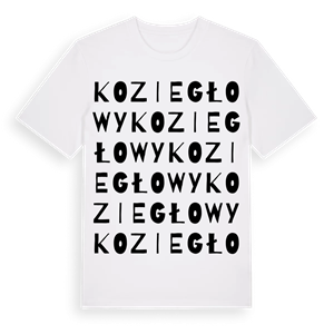 Koziegłowy ordlek t-shirt – ekologisk bomull t-shirt från Pinshirt
