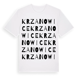 Krzanowice ordlek t-shirt – ekologisk bomull t-shirt från Pinshirt
